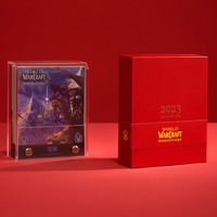 Calendario 3D de World of Warcraft, Bloc de Notas de Papel con Diseño Creativo, Escultura de Papel de Arquitectura Icónica, Regalo de Escritorio