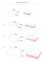 Meimei — Macaron en papier personnalisé, cadeau de luxe, 6 diviseur, emballage en carton pour biscuits et macarons, boîtes de boulangerie