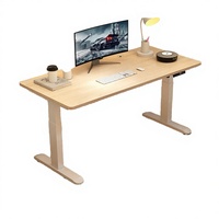 Bureau d'ordinateur intelligent et contemporain, électrique et automatique, pour e-sport, avec pieds relevables à moteur simple ou double, en acier inoxydable, avec rangement pour bureau