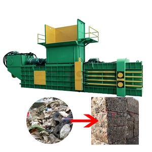 Presse à balles hydraulique pour papier usagé, machine à emballer les films plastiques, presse de recyclage pour sacs tissés, compacteur de déchets de décharge - Product Image 1