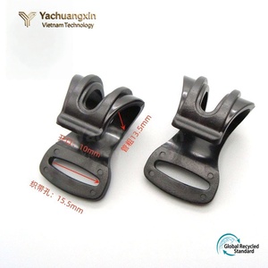 Black Plastic Buckle <b>Set</b> for Outdoor Activities 4-Pack Hiking Gear Hook Clamp - Product Image 5