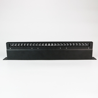 Panneau de brassage réseau modulaire mural non blindé 48 ports RJ45 Cat5e Cat6 Cat6A UTP 2U 19 pouces avec barre arrière pour gestion de câbles