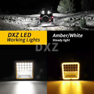 Dxz 4inch LED làm việc thanh ánh sáng màu vàng trắng lái xe đèn xe tải lũ + tại chỗ kết hợp offroad LED sương mù ánh sáng mắt thiên thần Điều kiện Mới - Product Image 3