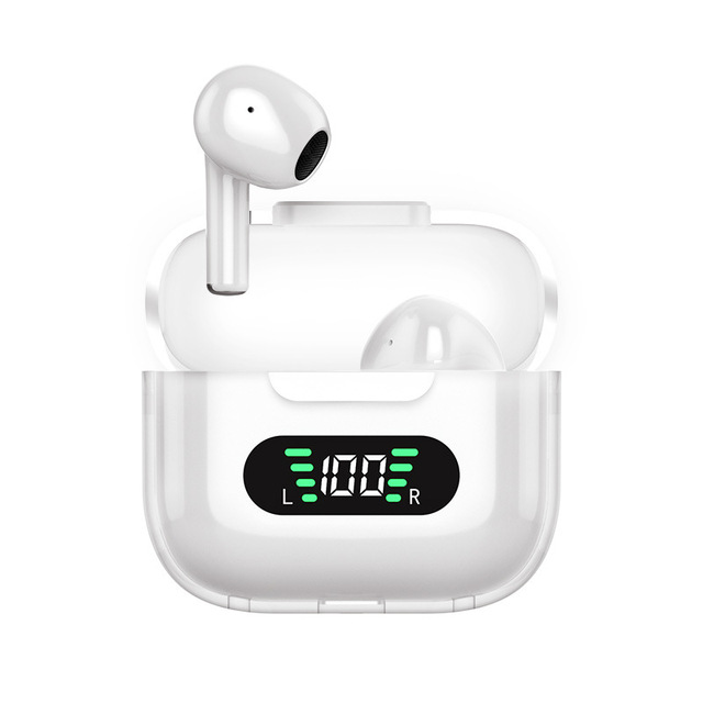 D2 Wireless TWS Earbuds Long-Life Translucent Space Capsule Design LED Battery Indicator Sports Headphones Earbuds 5.2 Version