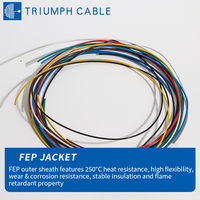 Câble électrique AF200(F46) 600V Câbles et fils 200 ℃   Fil Électrique Recuit Enduit d'Étain 0,12-10 mm² FEP – Câble Électrique