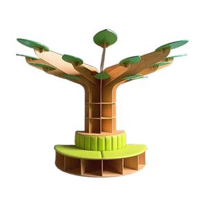 Chiquitos estantería de libros muebles giratorios estantería de plástico gran oferta Oem/Odm con vitrina gabinetes para niños árbol estantería nórdica de lujo - Product Image 4