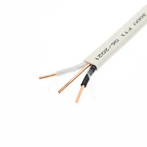 NMD90 14/2 12/2 AWG NMWU 8/3 fil électrique NMD90 cuivre CU/ PVC 300V câble pour la construction certifié Cul