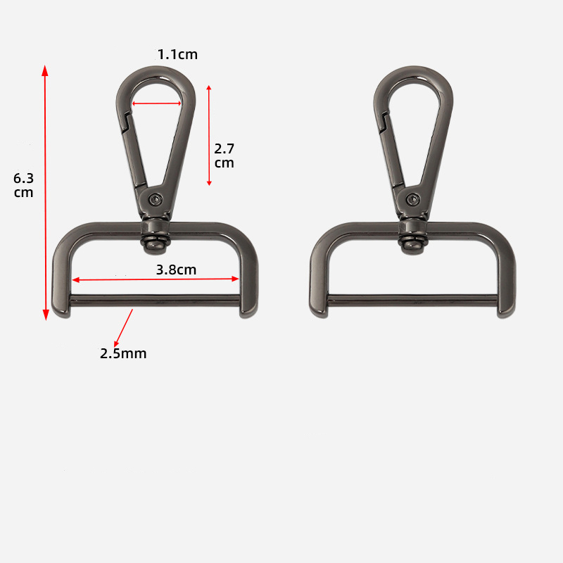 Diamètre intérieur de 3,8 cm, pistolet noir