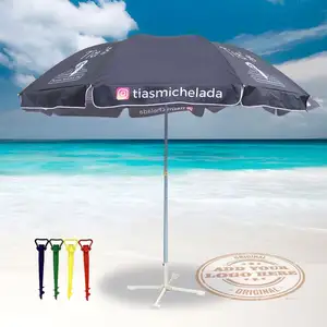 Essentials UV-resistant Beach Umbrella Heavy Duty With Logo Print
