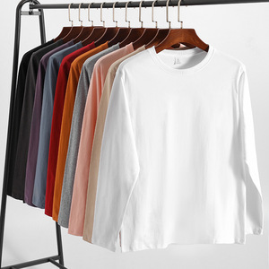 เสื้อยืดแขนยาวดีไซน์ใหม่ปี 2024 สำหรับทุกเพศ ผลิตจากผ้าฝ้าย 100% สวมใส่สบาย พิมพ์ลายได้ตามต้องการ คอกลม ทรงหลวม ไซส์ใหญ่ สำหรับผู้ชายและผู้หญิง - Product Image 1