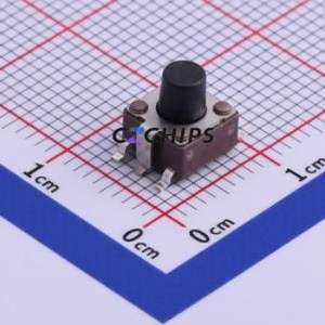 DTSMG-63K-S-V-T/R Tactile Switch SMD Switch Single Pole Single Throw Round Button Vertical Mount 6.14mm - Product Image 1