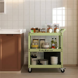 Carrito Móvil con Estante de Almacenamiento de <span class=keywords><strong>3</strong></span> Niveles, Apto para Múltiples Escenarios: Hogar, Garaje, Taller - Product Image 3