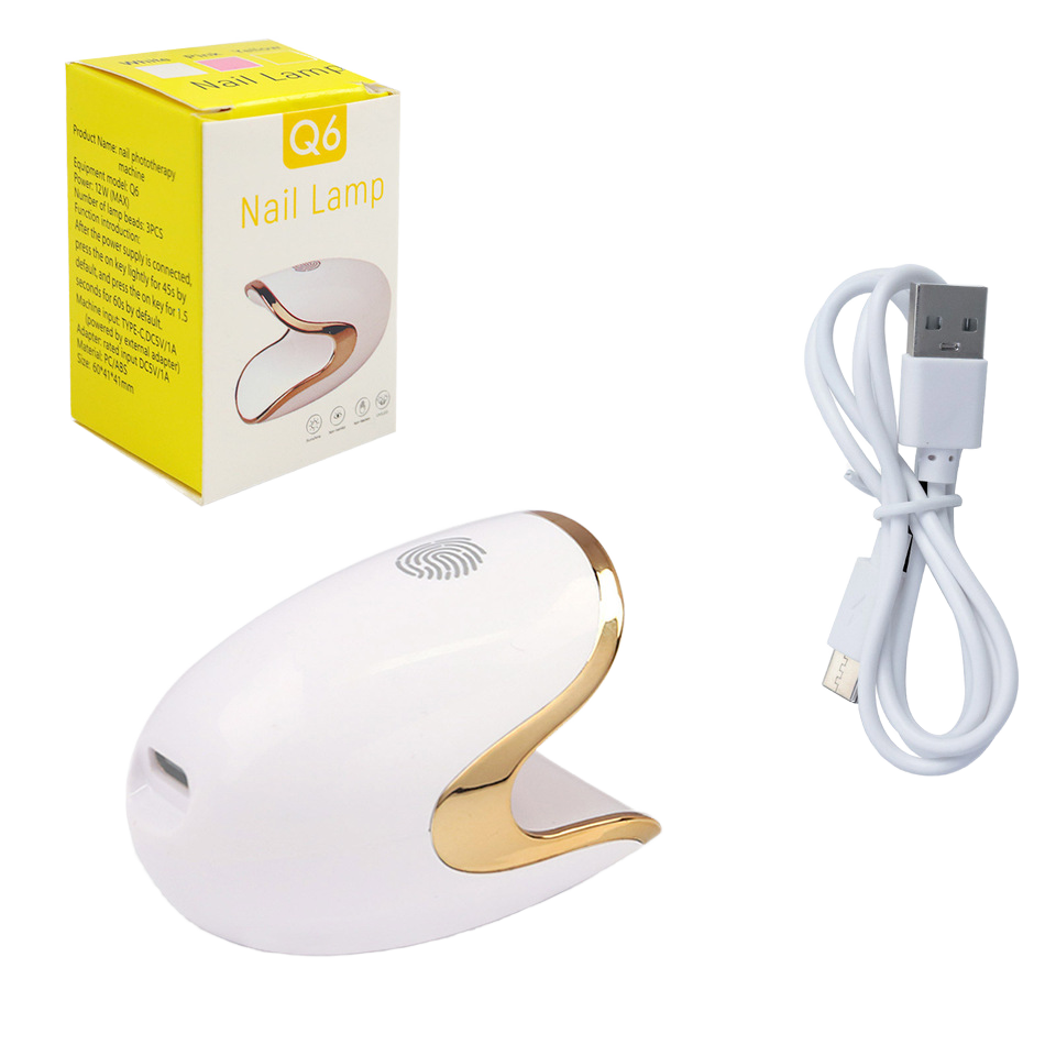 Portable Mini UV LED Nail Lamp Quick-Drying USB Nail Curing Lamp for Single Finger Gel Polish UV Dryer
