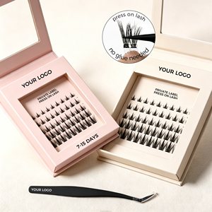 Pestañas Postizas <span class=keywords><strong>de</strong></span> Lujo Hechas a Mano, Naturales y Glamorosas, Sin Necesidad <span class=keywords><strong>de</strong></span> Delineador, Pre-Encoladas, en Caja <span class=keywords><strong>de</strong></span> Lujo con Logotipo Personalizado - Product Image 3