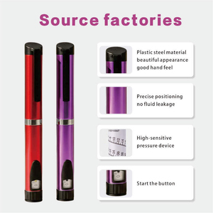 V3 Reusable Push <b>Pen</b> Manual Adjustable Push Device Cosmetic <b>Refillable</b> Peptide Applicator Metal <b>Pen</b> for 3ml Glass Cartridge Use - Product Image 5