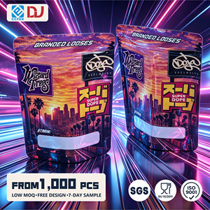 Bolsa de Mylar de 3.5 con Diseño de Paisaje al Atardecer, Bolsa a Prueba de Olores para Galletas con Chispas de Chocolate - Product Image 1