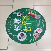 Autocollant de sol personnalisé imprimé numériquement au meilleur prix pour la publicité promotionnelle des restaurants et des magasins, travaux de décoration