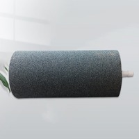 Diffuseur d'air cylindrique long gris foncé écologique à bulles ultra fines pour aquarium et bassin