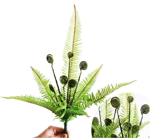 Planta Artificial de Aspecto Natural, Bonsái de Otoño, Panel de Pared de Plantas Artificiales, Hierba Seca para Techo, Helechos Artificiales - Product Image 2