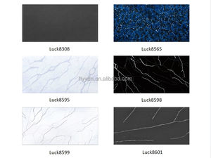 Îlot de cuisine rectangulaire moderne avec plateau en pierre de quartz artificielle, blanc, écologique, durable, poli, pour maison/chambre/hôtel - Product Image 3