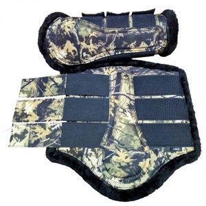 Premium Camouflage Neoprene Horse Brushing <b>Boots</b> Fluffy Fleece Padded Horse Splint <b>Boots</b> Equestrian Leg <b>Boots</b> Wholesale OEM - Product Image 1