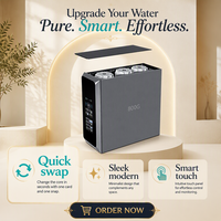Purificateur d'eau RO sans réservoir AHP-RO-B03 600G sous évier, eau pure, affichage LCD TDS, alerte de durée de vie du filtre, 0,0001 micron, pour maison et hôtel