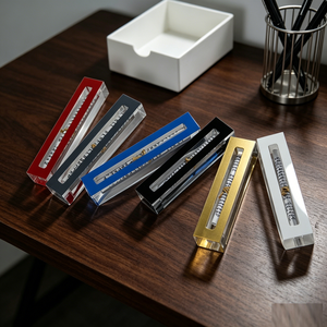 Wholesale Acrylic Mezuzah Case Custom Logo Silk-<b>Screen</b> Printed Judaica Lucite Scroll Storage Box for Jewish Religious Use - Product Image 2