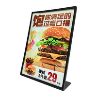 Tables publicitaires de menu A4 A5 A6 Cadre photo pour table Menu Restaurants Écoles et pubs-Panneau de nettoyage en plastique sûr