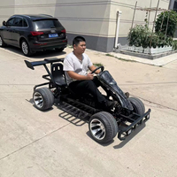 Go-Kart Eléctrico de 1500W Hecho a Mano con Modos de Velocidad/Retardo para Adultos y Niños, Doble Karting A