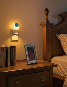 Veilleuse 3D mignonne à changement de couleur RVB avec capteur crépusculaire, lampe de chevet pour chambre d'enfant, veilleuse astronaute à brancher sur prise murale pour enfants - Product Image 2