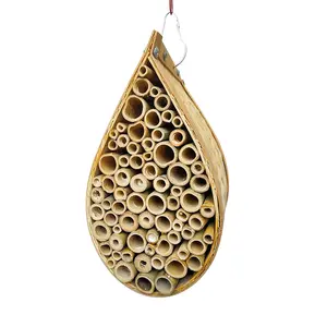error casa de mascotas Suppliers-Launch-casa de abejas de bambú, refugio de bambú para habitación de Hotel, decoración de jardín, colmena de abejas, novedad de 2022