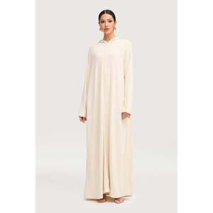 <span class=keywords><strong>Felpa</strong></span> Aisha con cappuccio bianco sporco Abaya per donna <span class=keywords><strong>felpa</strong></span> comoda - Product Image 4