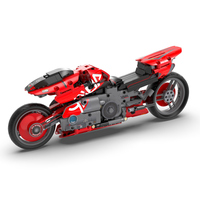 Cada C64001 Cyber Night CT-3X Moto de course super rapide, blocs de construction de véhicules, ensemble de jouets de construction de voitures
