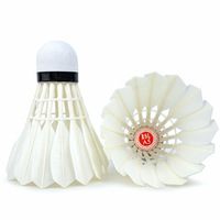 Volants de badminton en plumes d'oie RSL A5, lot de 12, qualité durable, 3 couches, plumes droites, pour entraînement en club et amateurs