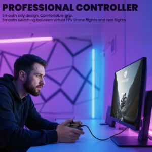 STARTRC S8 Pro Simulateur de drone de course FPV 8CH Poignée d'entraînement <span class=keywords><strong>mise</strong></span> à jour 4 modes Matériel ABS PC pour les débutants et les pilotes expérimentés - Product Image 5
