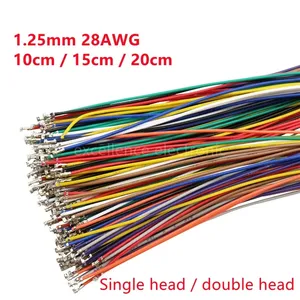 1,25mm Anschluss kabel 1571-28awg Elektronisches Einzel-/Doppelkopf-Verbindungs kabel ohne Gehäuse 10cm/15cm/20cm lang