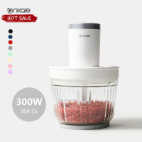 2025 Nouveau design Robot culinaire Hachoir à viande électrique Mini taille Capacité 2.2 L Hachoir alimentaire.