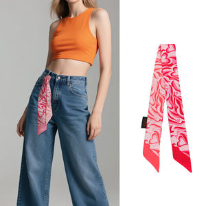 Vente en gros de foulards tendance pour femmes avec foulards pour sac à cheveux imprimé de style pour femmes - Product Image 1