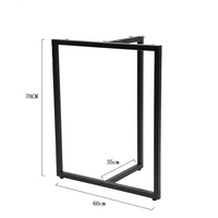 Pieds de table en métal industriels personnalisés, pieds de meubles en acier robustes pour table à manger, table basse, banc DIY