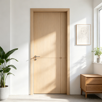 Porte de chambre à coucher avec joint de bordure PUR, insonorisante 30 dB, surface facile à nettoyer, marquage CE pour la fourniture de projets