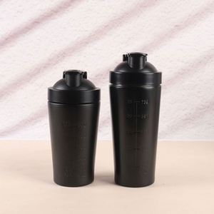Large Capacity Single Layer 304 Stainless Steel <b>Shaker</b> <b>Bottle</b> Gym Protein Powder Fitness Sports with Scale Stirring Ball - Product Image 4