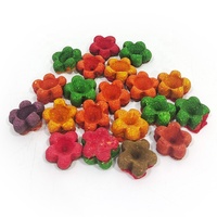 Friandises à mâcher artisanales pour lapins et hamsters, aux fleurs naturelles, parfaites comme gâteaux à l'herbe pour cochons d'Inde