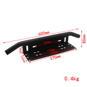 Aosu Cross-border Auto Parts Aluminum Alloy License Plate <b>Bracket</b> Black And <b>Silver</b> Front Bumper Mounting <b>Bracket</b> For Off-road - Product Image 3