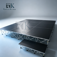 Scène pliante en aluminium sur mesure pour festivals de musique et concerts en plein air