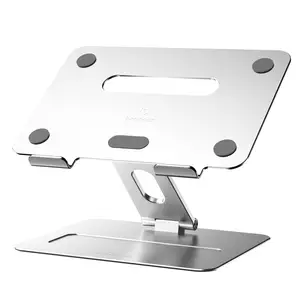 Groothandel Home Office Verstelbare Opvouwbare Aluminium Laptop Stand Ergonomische Opvouwbare Draagbare Desktop Houder