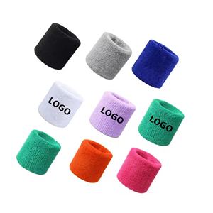 ผ้ารัดข้อมือกีฬาเทอร์รี่คอตตอนปักโลโก้ตามสั่งขายส่งสำหรับเทนนิส ฟุตบอล เบสบอล - Product Image 1