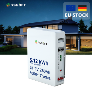 Batería de iones de litio Powerwall en stock en la UE para almacenamiento de energía solar doméstica 51.2V 100Ah 280Ah 5Kwh 10Kwh 15Kwh Protección IP65 CAN - Product Image 1