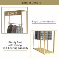 Présentoir personnalisé pour magasin de vêtements pour dames Porte-vêtements en métal Porte-vêtements moderne pour boutiques