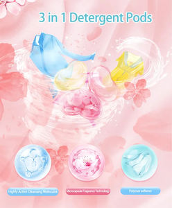 Capsules de lessive liquide jetables OEM ODM haute efficacité 3 en 1 – Dosettes de lessive OEM - Product Image 3