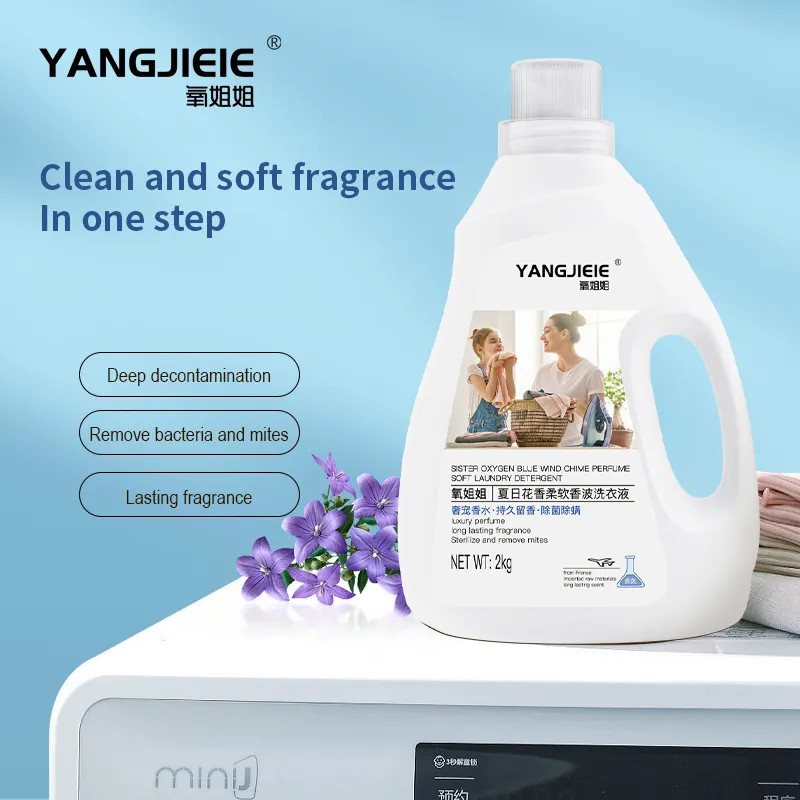 Fábrica Atacado Detergente Líquido para Lavar Roupa Fragrância Luandry Agente De Limpeza 500ml Grande Capacidade